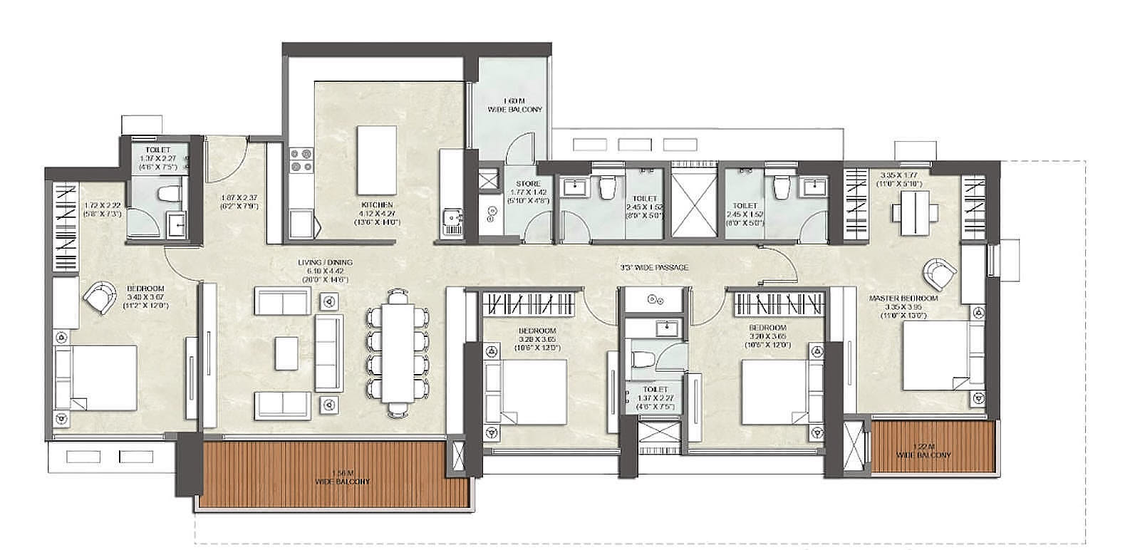 4 BHK Plan